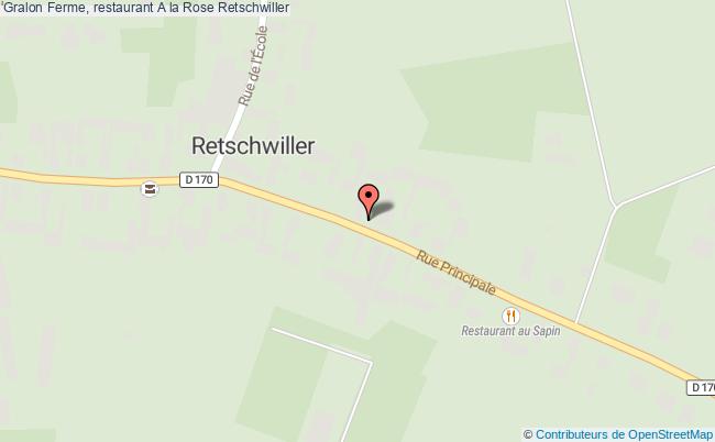 plan Ferme, Restaurant A La Rose Retschwiller Retschwiller