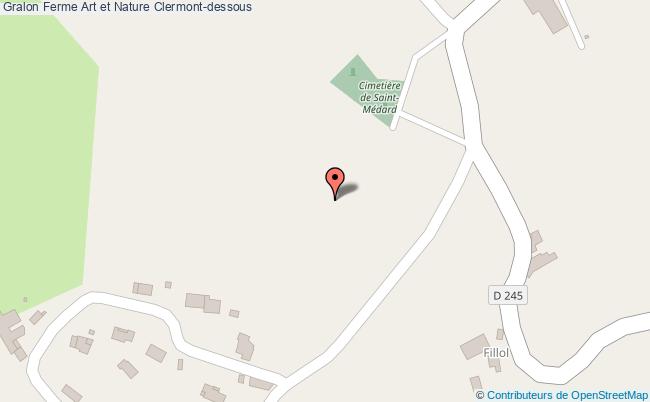 plan Ferme Art Et Nature Clermont-dessous Clermont-dessous