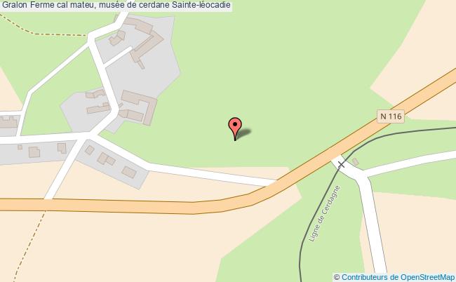 plan Ferme Cal Mateu, Musée De Cerdane Sainte-léocadie Sainte-léocadie