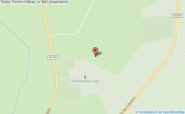 plan Ferme-château Le Bel Lampertsloch Lampertsloch