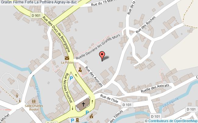plan Ferme Forte La Pothière Aignay-le-duc Aignay-le-duc