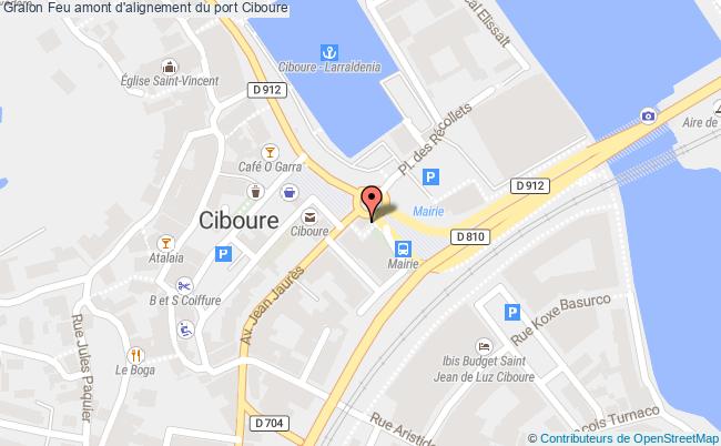 plan Feu Amont D'alignement Du Port Ciboure Ciboure