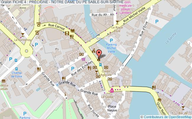 plan Fiche 4 : Precigne - Notre Dame Du Pe Sable-sur-sarthe SABLE-SUR-SARTHE