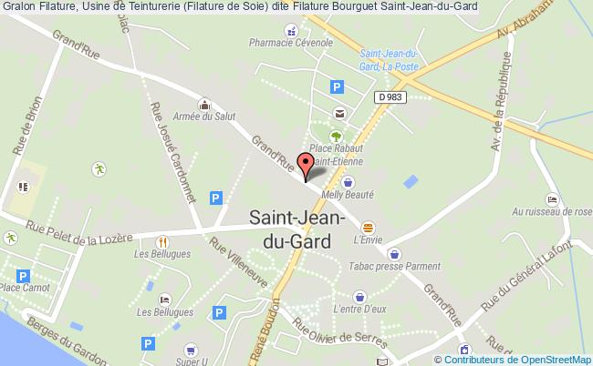 plan Filature, Usine De Teinturerie (filature De Soie) Dite Filature Bourguet Saint-jean-du-gard Saint-Jean-du-Gard