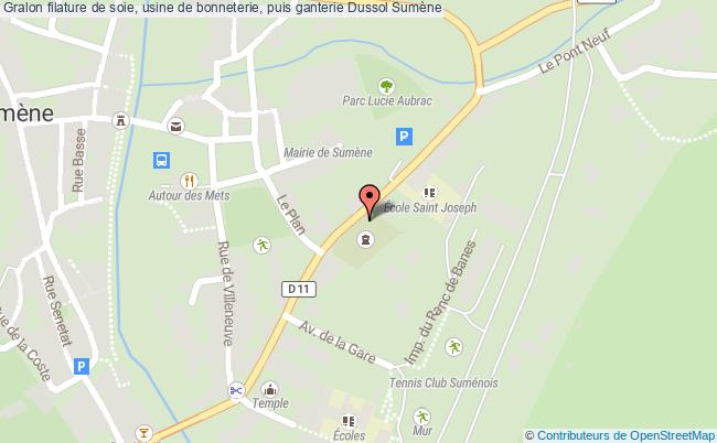 filature de soie, usine de bonneterie, puis ganterie Dussol