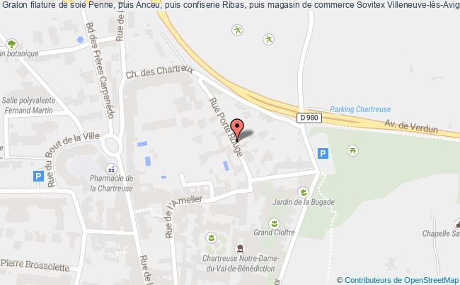 filature de soie Penne, puis Anceu, puis confiserie Ribas, puis magasin de commerce Sovitex