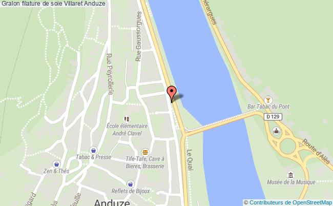 plan Filature De Soie Villaret Anduze Anduze