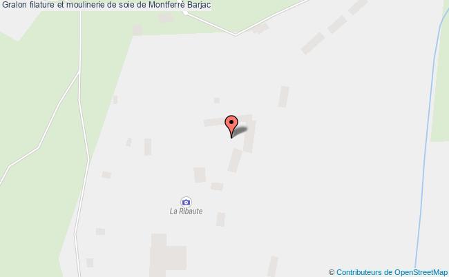 plan Filature Et Moulinerie De Soie De Montferré Barjac Barjac