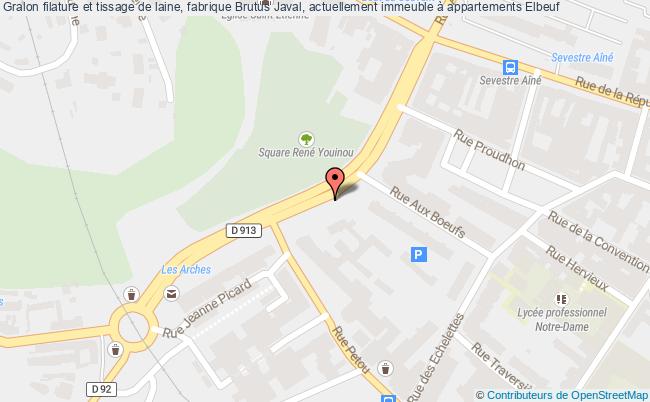 plan Filature Et Tissage De Laine, Fabrique Brutus Javal, Actuellement Immeuble à Appartements Elbeuf Elbeuf