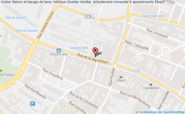 plan Filature Et Tissage De Laine, Fabrique Charles Houiller, Actuellement Immeuble à Appartements Elbeuf Elbeuf