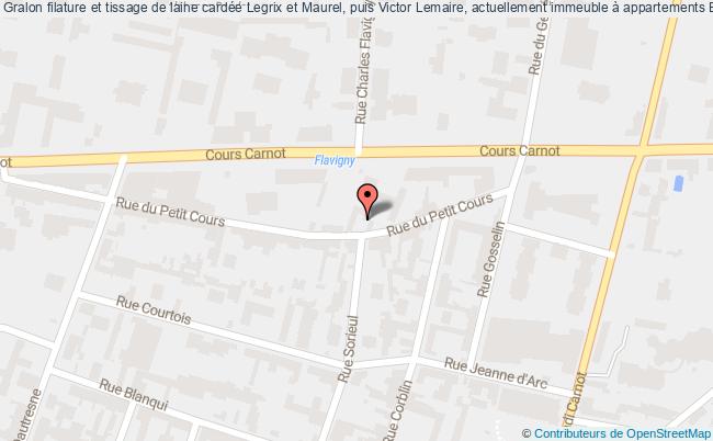 plan Filature Et Tissage De Laine Cardée Legrix Et Maurel, Puis Victor Lemaire, Actuellement Immeuble à Appartements Elbeuf Elbeuf