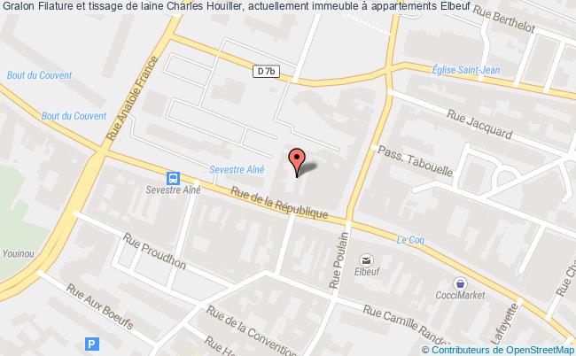 plan Filature Et Tissage De Laine Charles Houiller, Actuellement Immeuble à Appartements Elbeuf Elbeuf