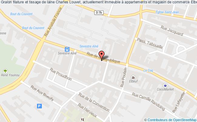 plan Filature Et Tissage De Laine Charles Louvet, Actuellement Immeuble à Appartements Et Magasin De Commerce Elbeuf Elbeuf