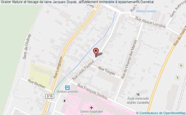 plan Filature Et Tissage De Laine Jacques Dupas, Actuellement Immeuble à Appartements Darnétal Darnétal