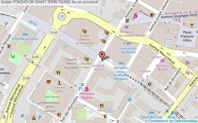 plan Fondation Saint John Perse Aix En Provence Aix en provence