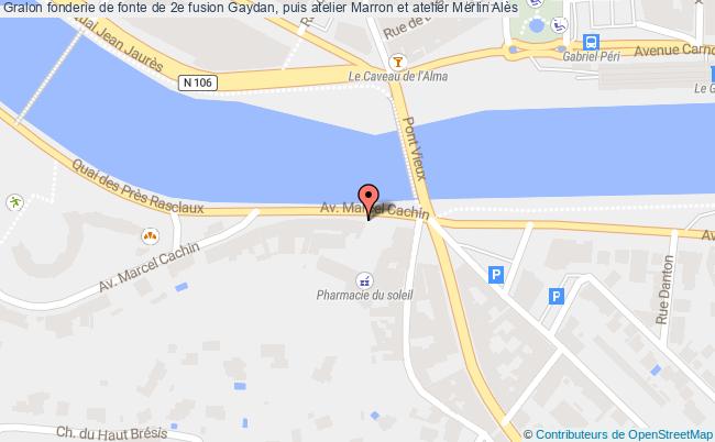 fonderie de fonte de 2e fusion Gaydan, puis atelier Marron et atelier Merlin