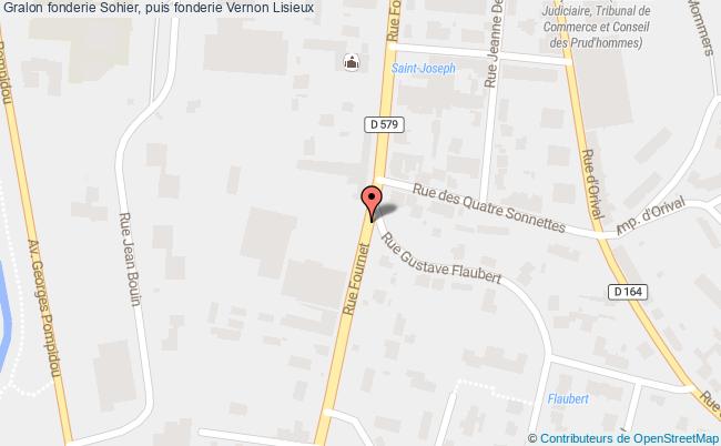 plan Fonderie Sohier, Puis Fonderie Vernon Lisieux Lisieux