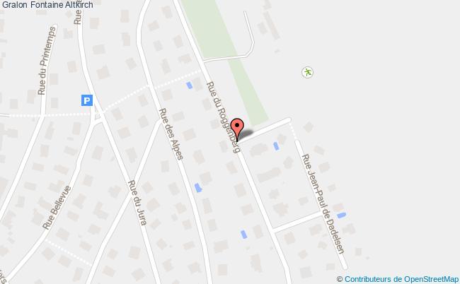 plan Fontaine Altkirch Altkirch