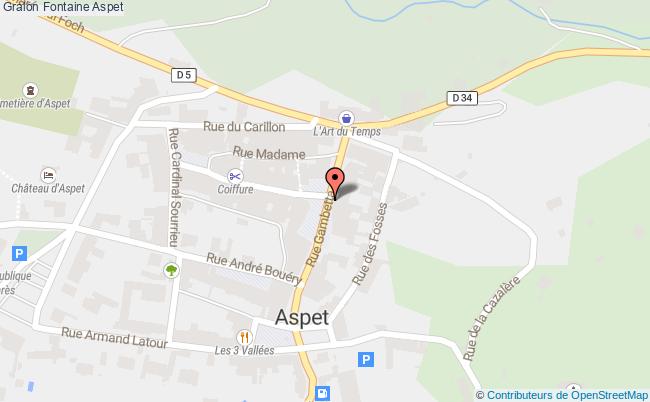 plan Fontaine Aspet Aspet