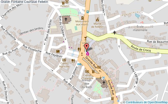plan Fontaine Courtaud Felletin Felletin