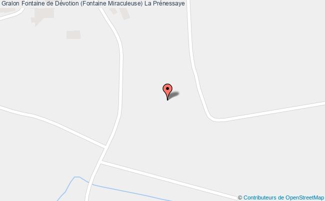 plan Fontaine De Dévotion (fontaine Miraculeuse) La Prénessaye La Prénessaye