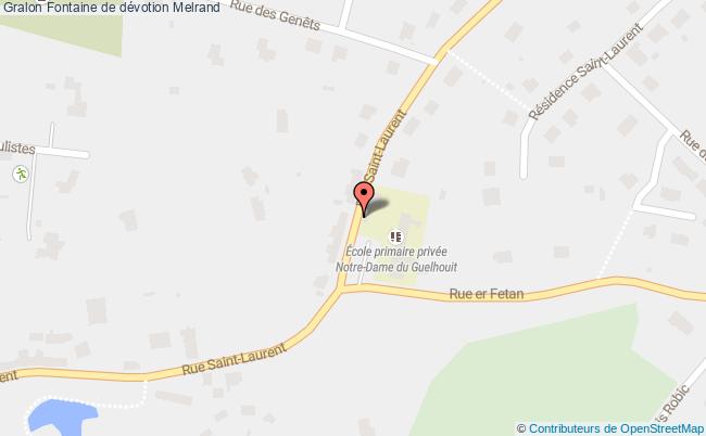 plan Fontaine De Dévotion Melrand Melrand