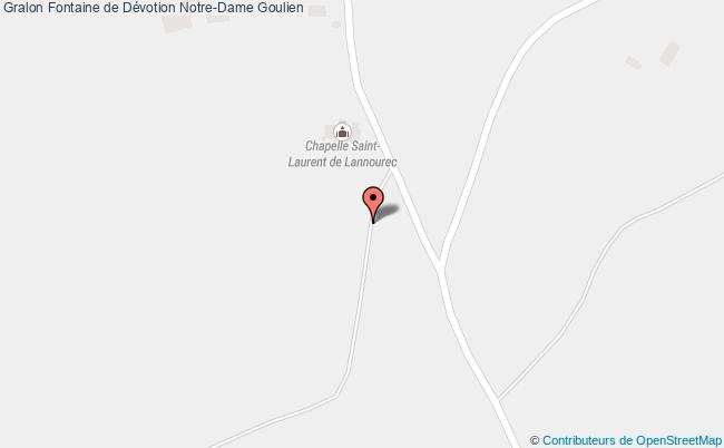 plan Fontaine De Dévotion Notre-dame Goulien Goulien