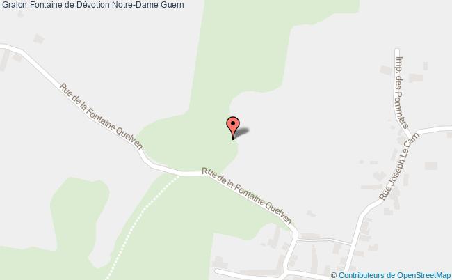plan Fontaine De Dévotion Notre-dame Guern Guern