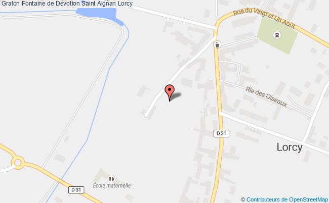 plan Fontaine De Dévotion Saint Aignan Lorcy Lorcy