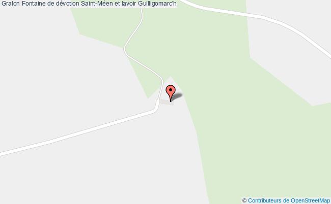 plan Fontaine De Dévotion Saint-méen Et Lavoir Guilligomarc'h Guilligomarc'h