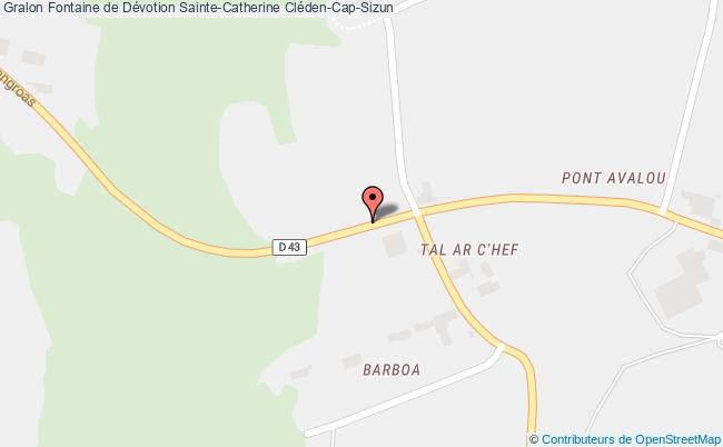 plan Fontaine De Dévotion Sainte-catherine Cléden-cap-sizun Cléden-Cap-Sizun