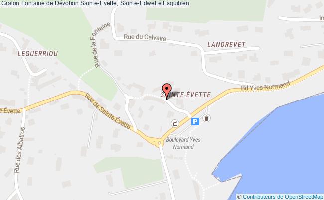 plan Fontaine De Dévotion Sainte-evette, Sainte-edwette Esquibien Esquibien