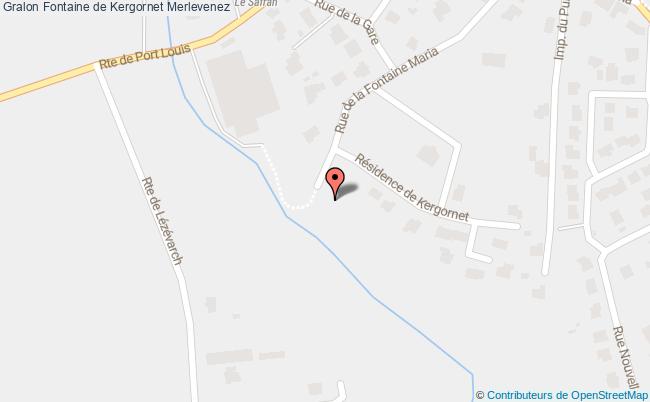 plan Fontaine De Kergornet Merlevenez Merlevenez