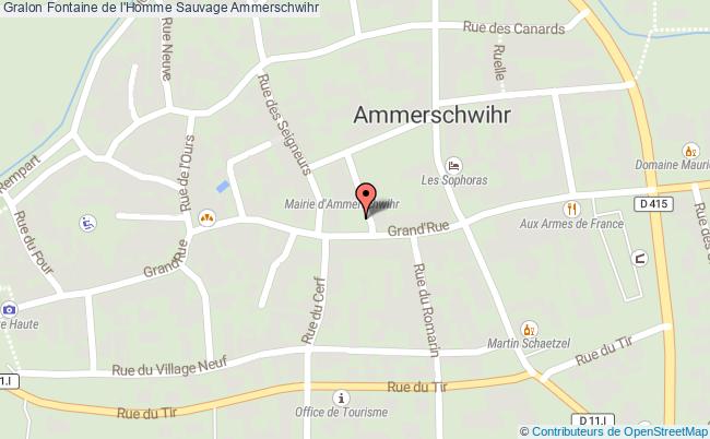plan Fontaine De L'homme Sauvage Ammerschwihr Ammerschwihr