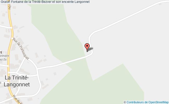 plan Fontaine De La Trinité-bezver Et Son Enceinte Langonnet Langonnet