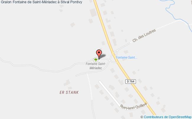plan Fontaine De Saint-mériadec à Stival Pontivy Pontivy
