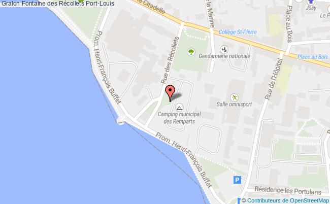 plan Fontaine Des Récollets Port-louis Port-Louis