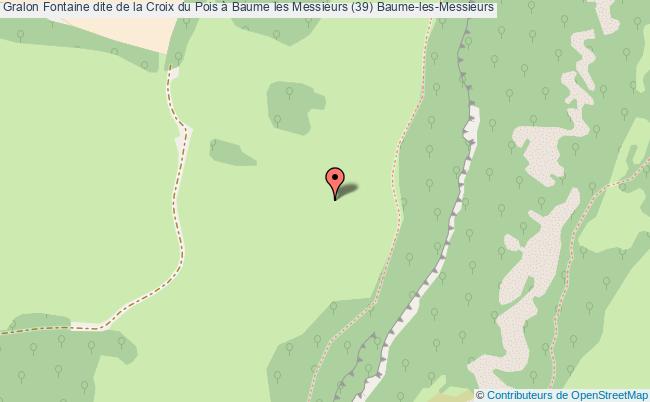 Fontaine dite de la Croix du Pois à Baume les Messieurs (39)
