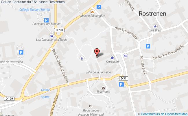 plan Fontaine Du 16e Siècle Rostrenen Rostrenen