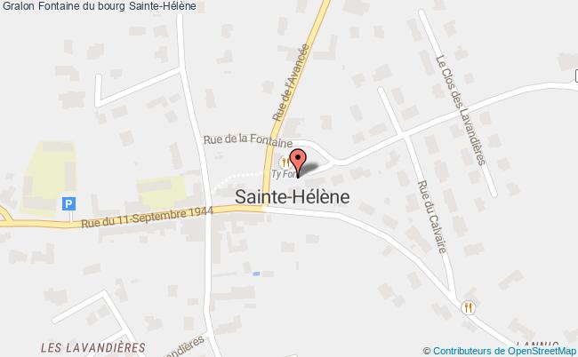plan Fontaine Du Bourg Sainte-hélène Sainte-Hélène