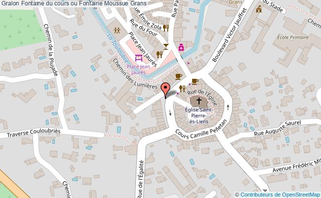 Fontaine du cours ou Fontaine Moussue