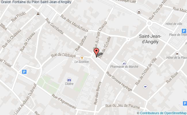 plan Fontaine Du Pilori Saint-jean-d'angély Saint-Jean-d'Angély