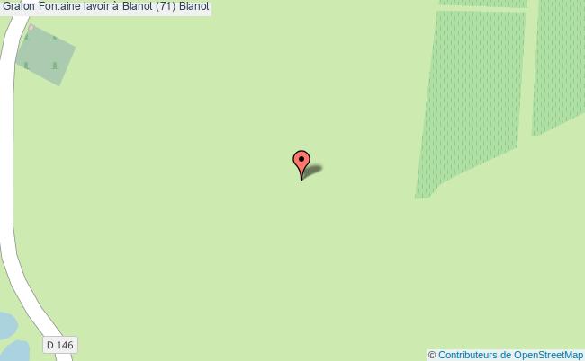 plan Fontaine Lavoir à Blanot (71) Blanot Blanot