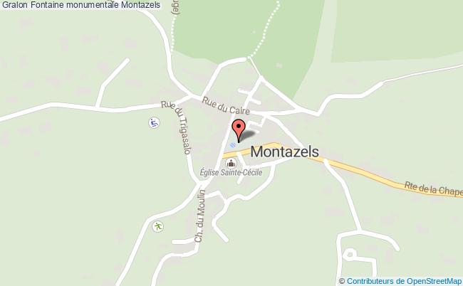 plan Fontaine Monumentale Montazels Montazels