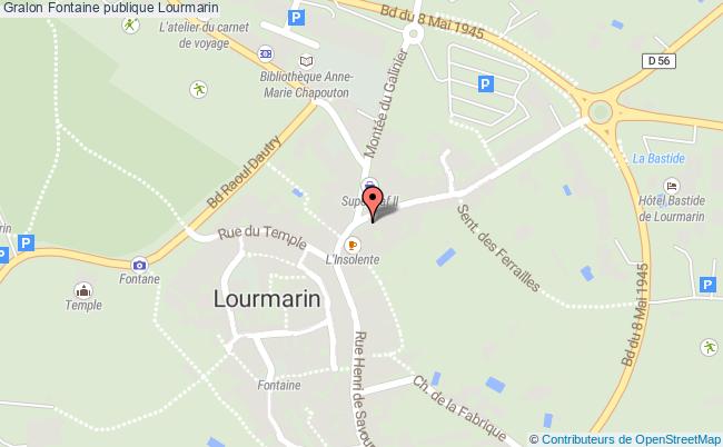 plan Fontaine Publique Lourmarin Lourmarin
