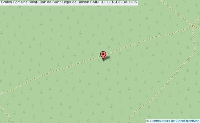 Fontaine Saint-Clair de Saint Léger de Balson