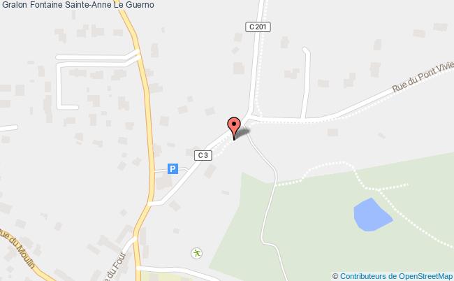plan Fontaine Sainte-anne Le Guerno Le Guerno