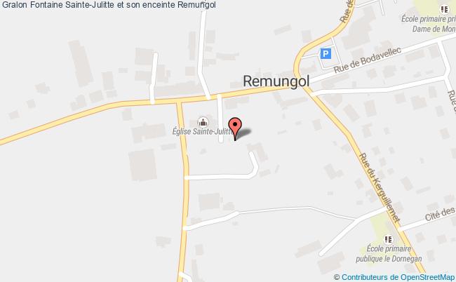 plan Fontaine Sainte-julitte Et Son Enceinte Remungol Remungol