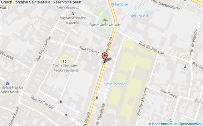 Fontaine Sainte-Marie, Réservoir