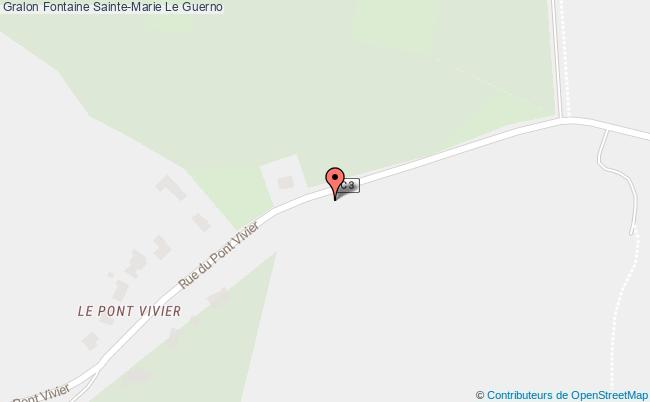 plan Fontaine Sainte-marie Le Guerno Le Guerno